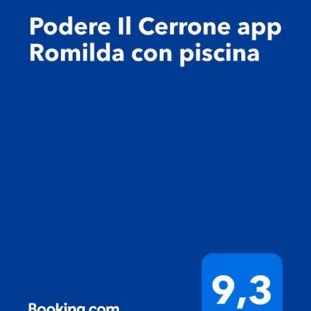 Apartament Podere Il Cerrone App Romilda Con Piscina *
